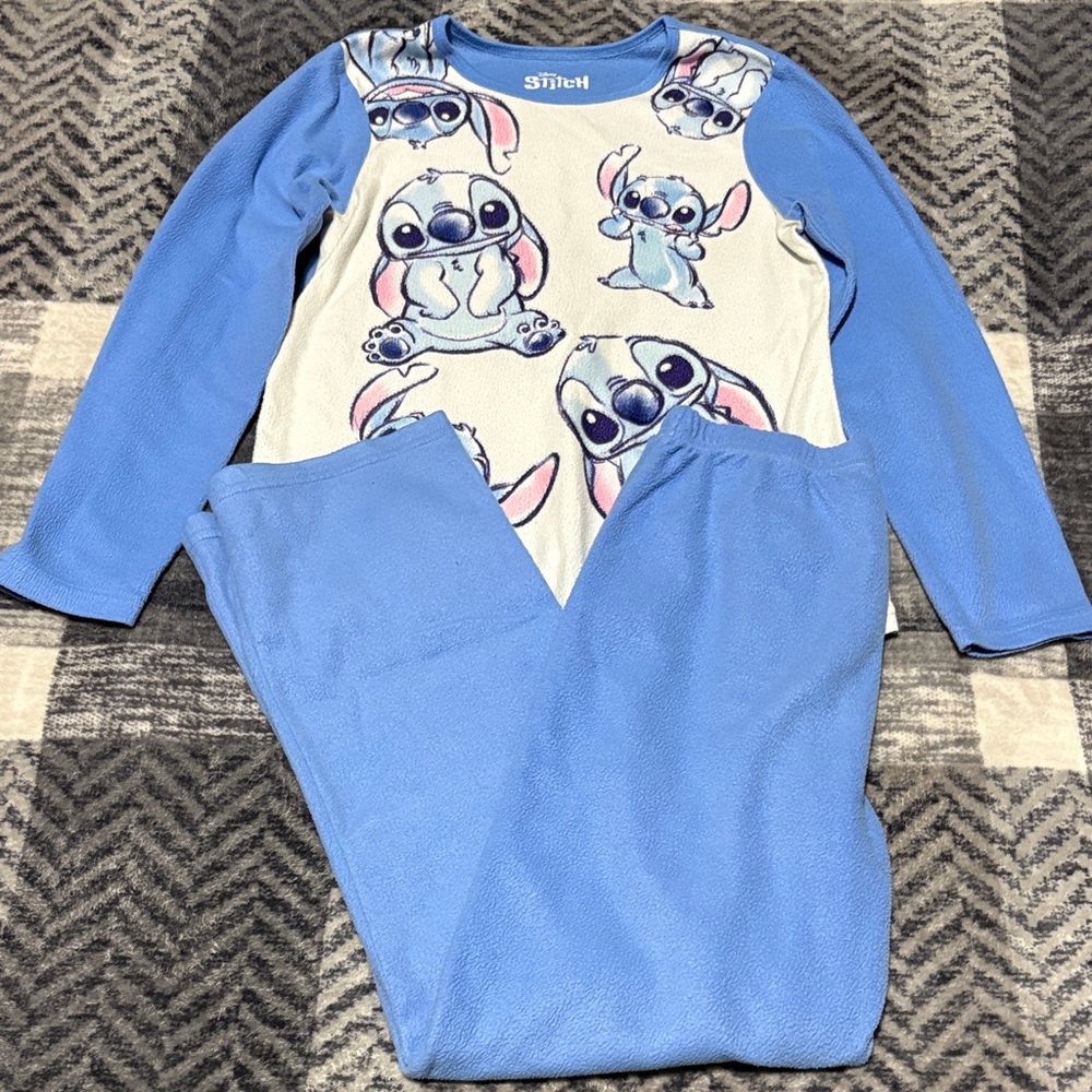 Disney Light Blue Stitch Pajama Set